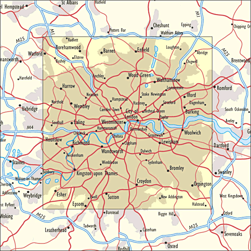 Cassini Maps - Cassini Maps - London Maps (printed & Rolled)